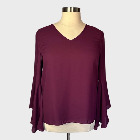Cato Tops - Cato Bell Sleeve Blouse
